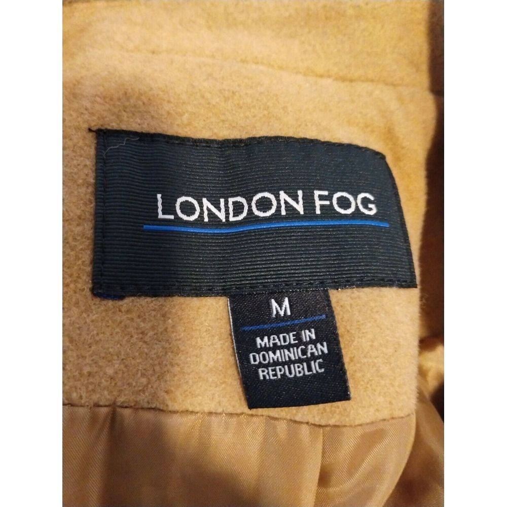 London Fog Womens M Wool Blend Lined Button-Down Pea Coat Old Money Formal - Picture 4 of 5